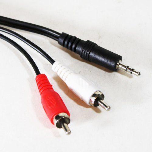 Emb Premium 6 Ft. 3.5mm To Dual RCA Cable E2RCXA6