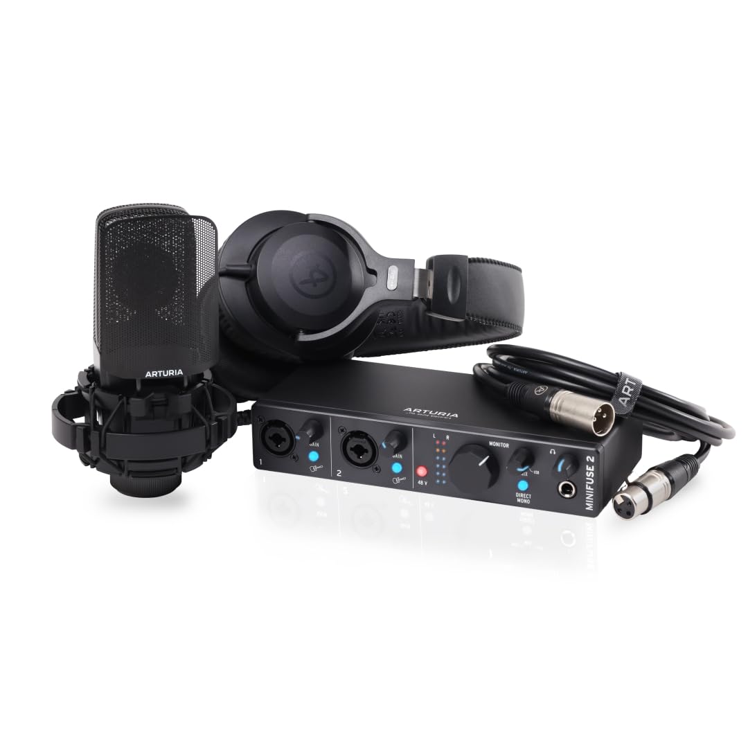Arturia Minifuse USB Audio & Midi Interface, Minifuse 2 Recording Pack