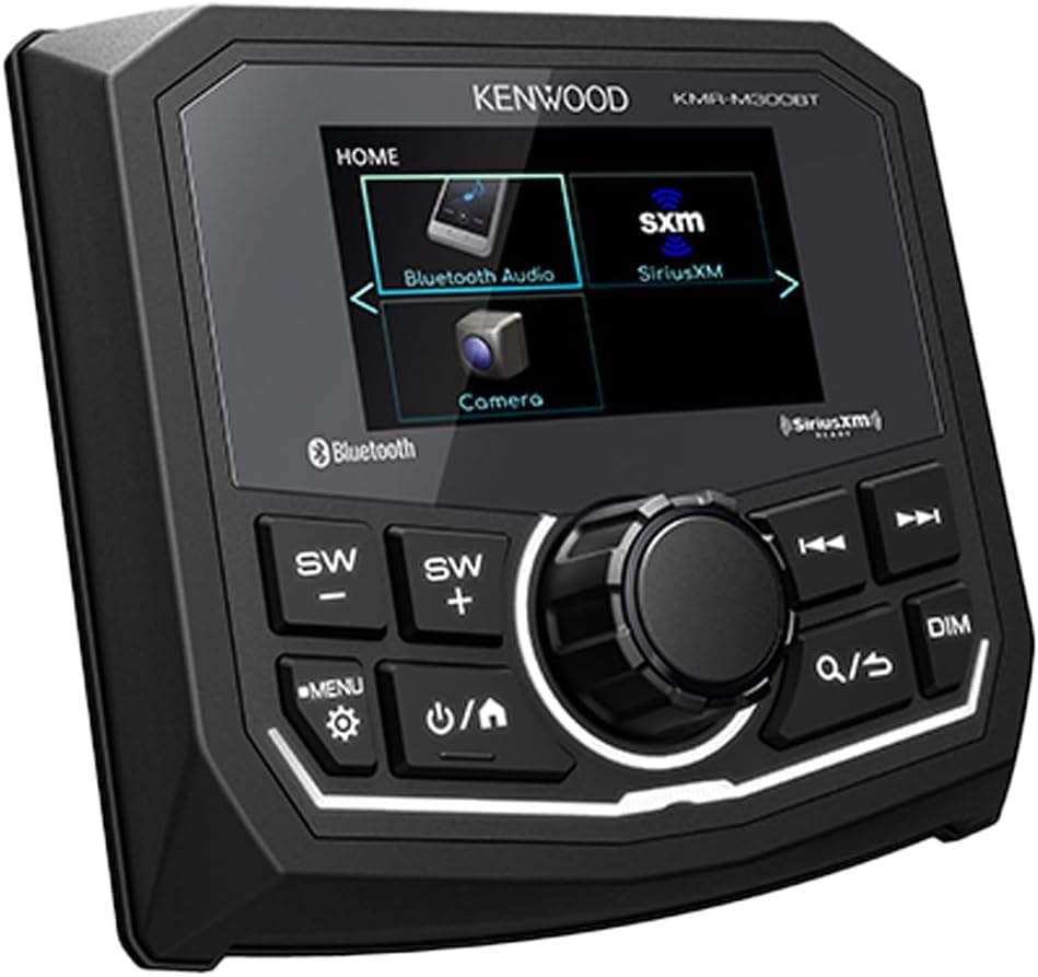 KENWOOD KMR-M300BT 3-Inch Gauge-Style Marine Receiver