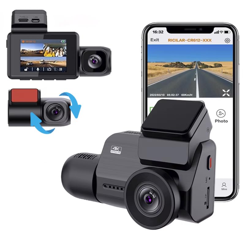 Xtremevision G-444WCH 3-Channel 4K Dash Cam