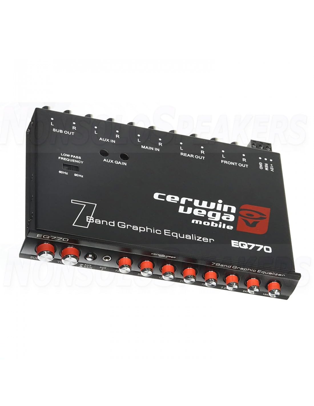 Cerwin-Vega EQ770 7-Band Parametric Car Audio Equalizer