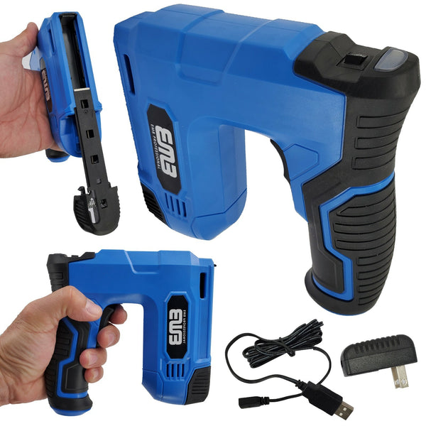 Emb Cordless Staple Gun, 4V Power Brad Nailer/Staple Nailer Electric Stapler