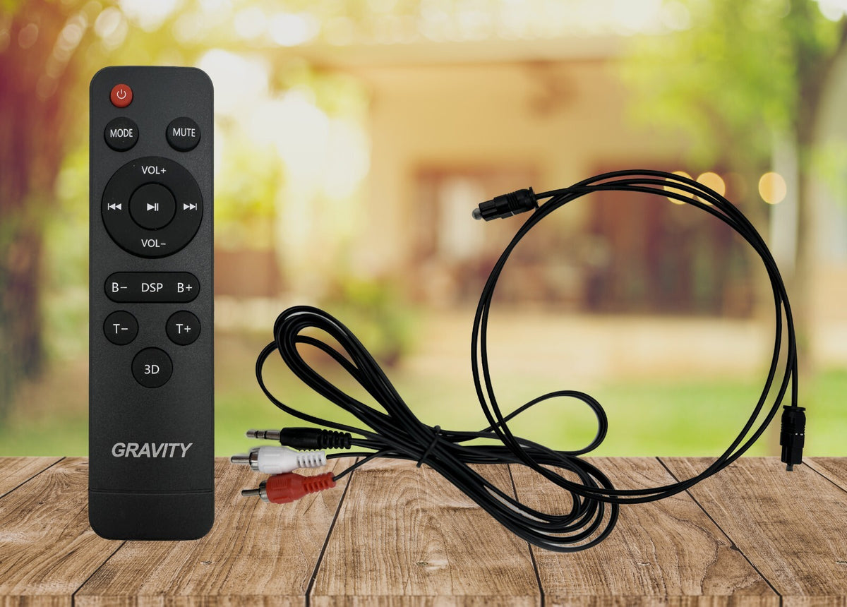 Gravity 160W Sound Bar For TV Wireless 35 Inch Soundbar Speaker W/ Sub, BT, HDMI