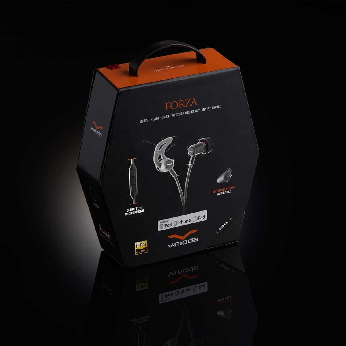 V-MODA FRZ-I-BLACK Forza In-Ear Sport Headphones