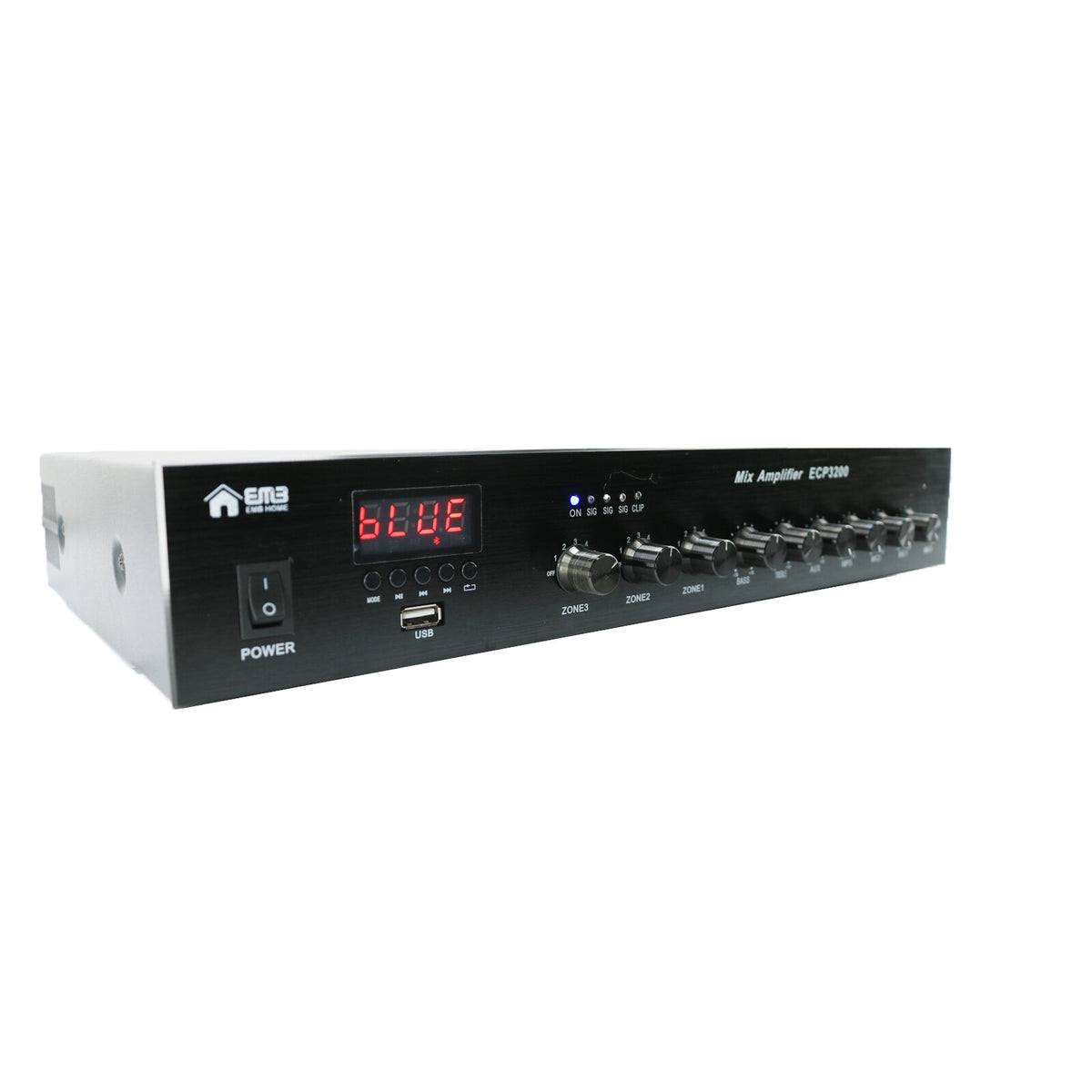 Emb 300 Watts 4-Channel 100V 70V Mixer Amplifier USB Bluetooth 4-16hom
