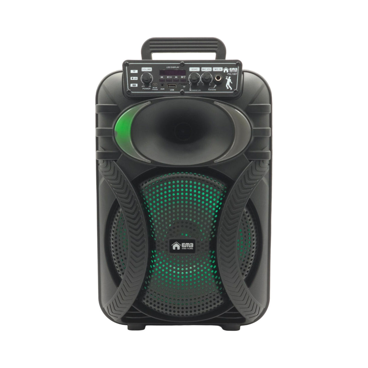 Emb PKL10BT 500w 10" Trolley Speaker With AUX, Lights, FM, USB With Bluetooth