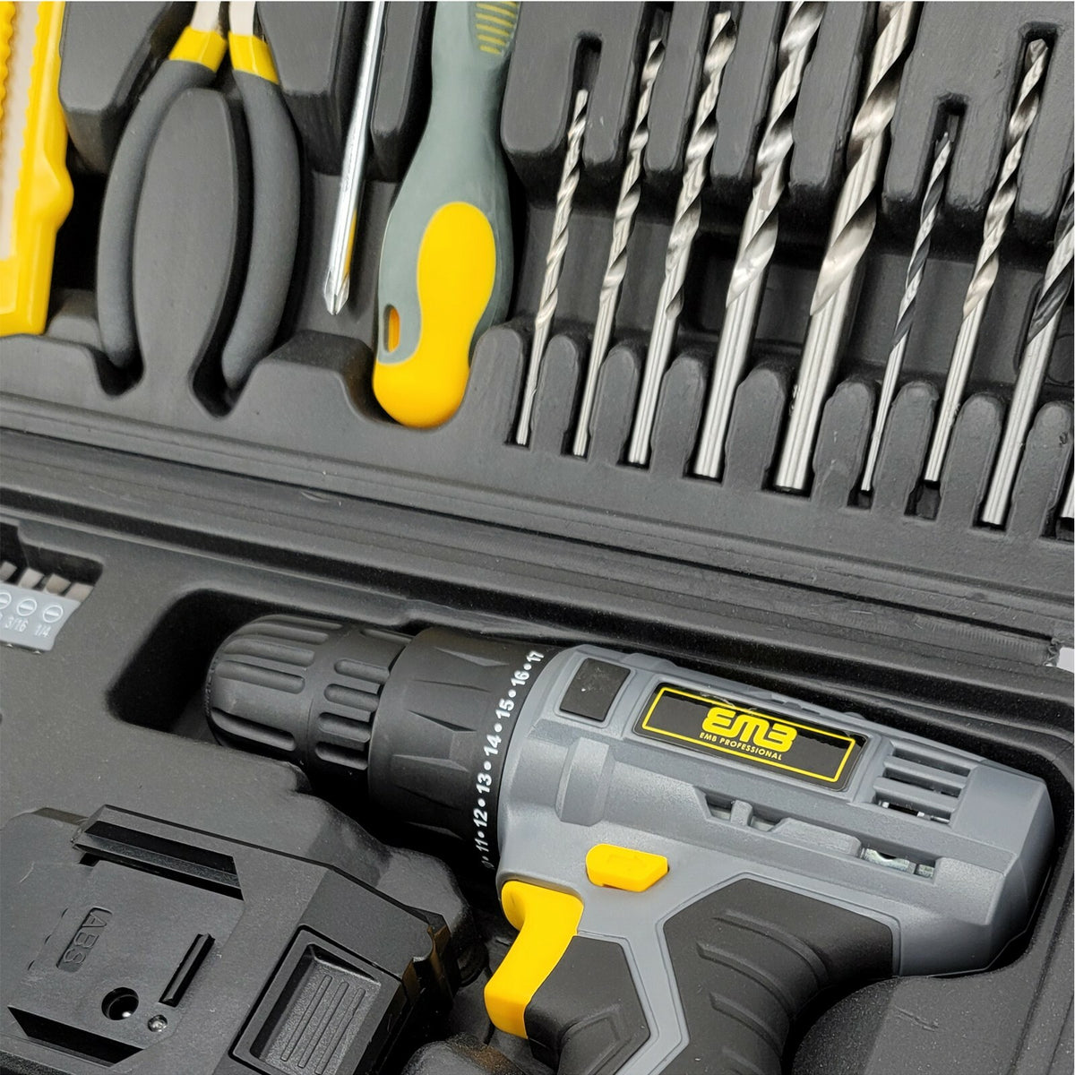 Litheli 20V Cordless Drill Driver Kit A 1300mA Battery 77 Pieces Power Drill Set