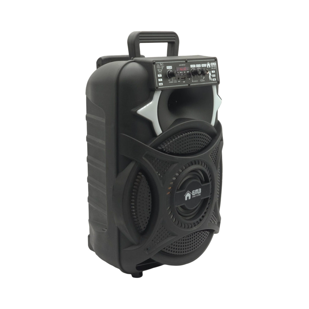 Emb PKL12BT 1000w 12" Trolley Speaker With AUX, Lights, FM, USB With Bluetooth
