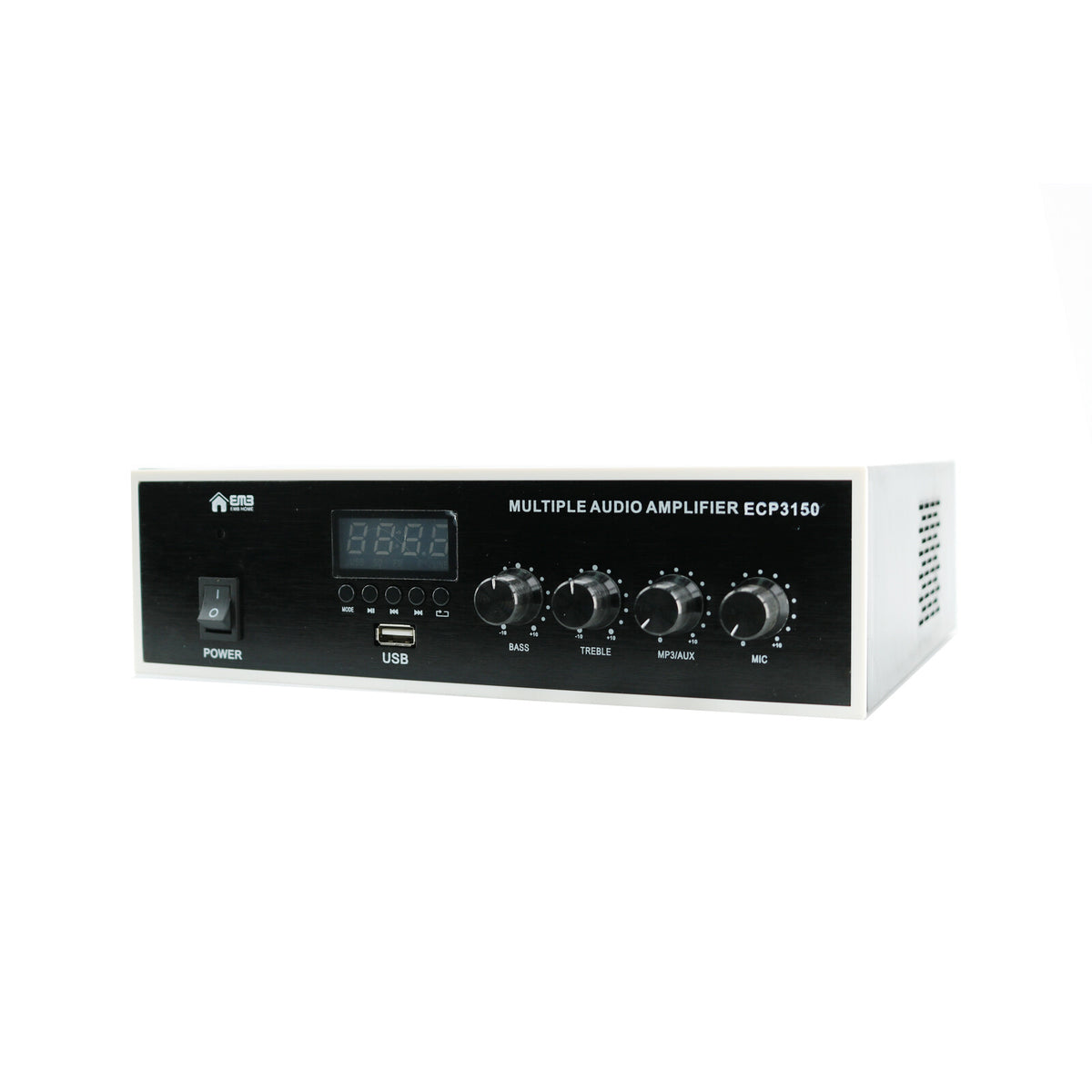 Emb 3-Channel Mixing Amplifier 300 Watts 70V 100V Stereo USB Bluetooth 4-16ohm