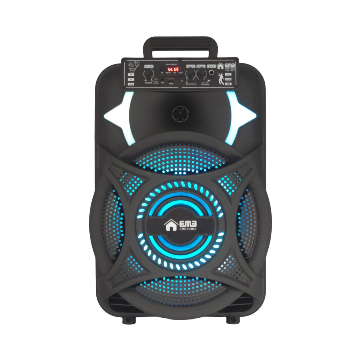 Emb PKL12BT 1000w 12" Trolley Speaker With AUX, Lights, FM, USB With Bluetooth