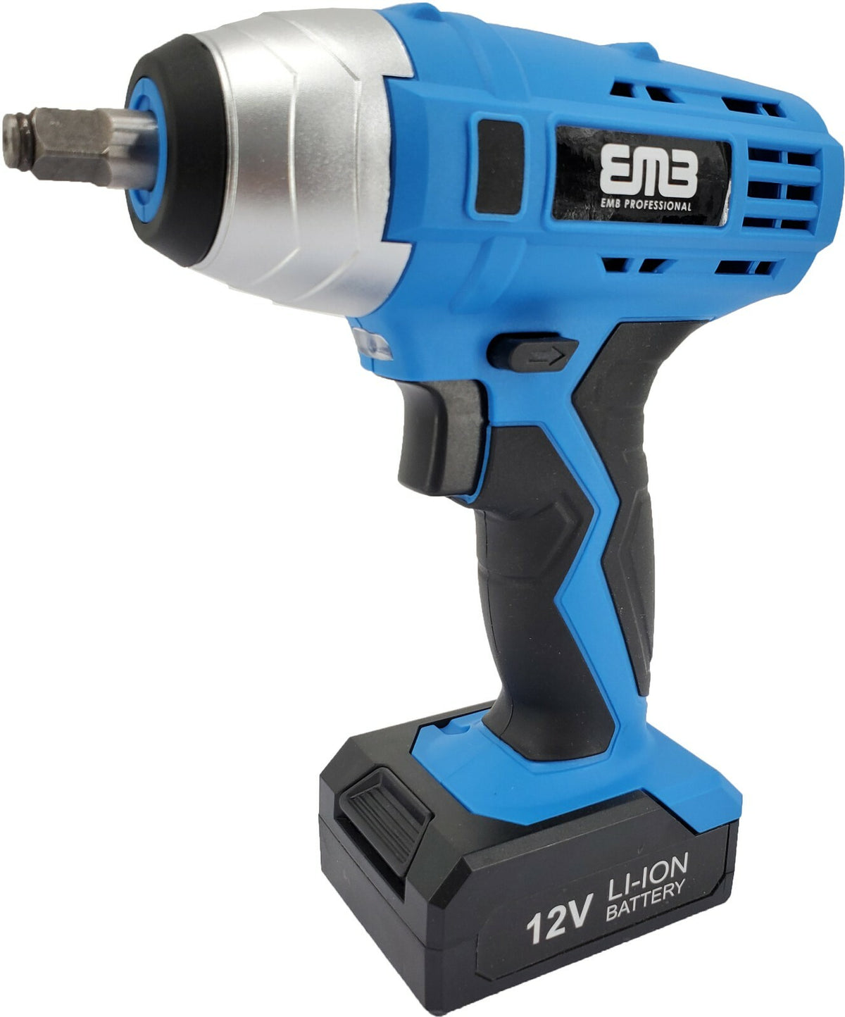 12V Max Brushed Powerful Cordless Impact Wrench Drive Tool Li-Ion Battery 3/8 In