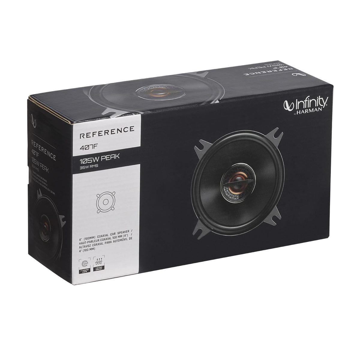 Infinity REF407F 4" 2-Way Coaxial Car Speakers