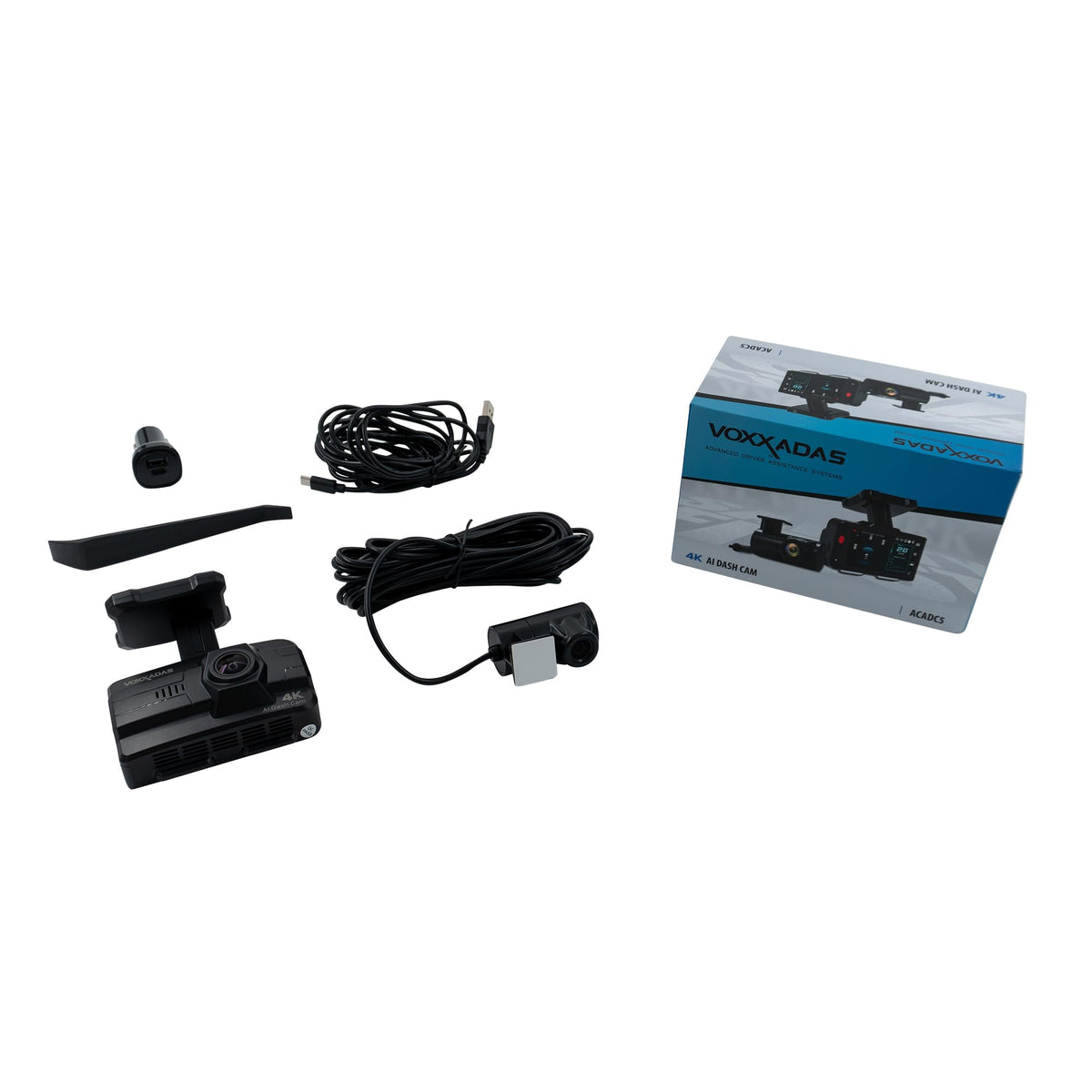 Audiovox ACADC5 4K AI Dual Dash Camera