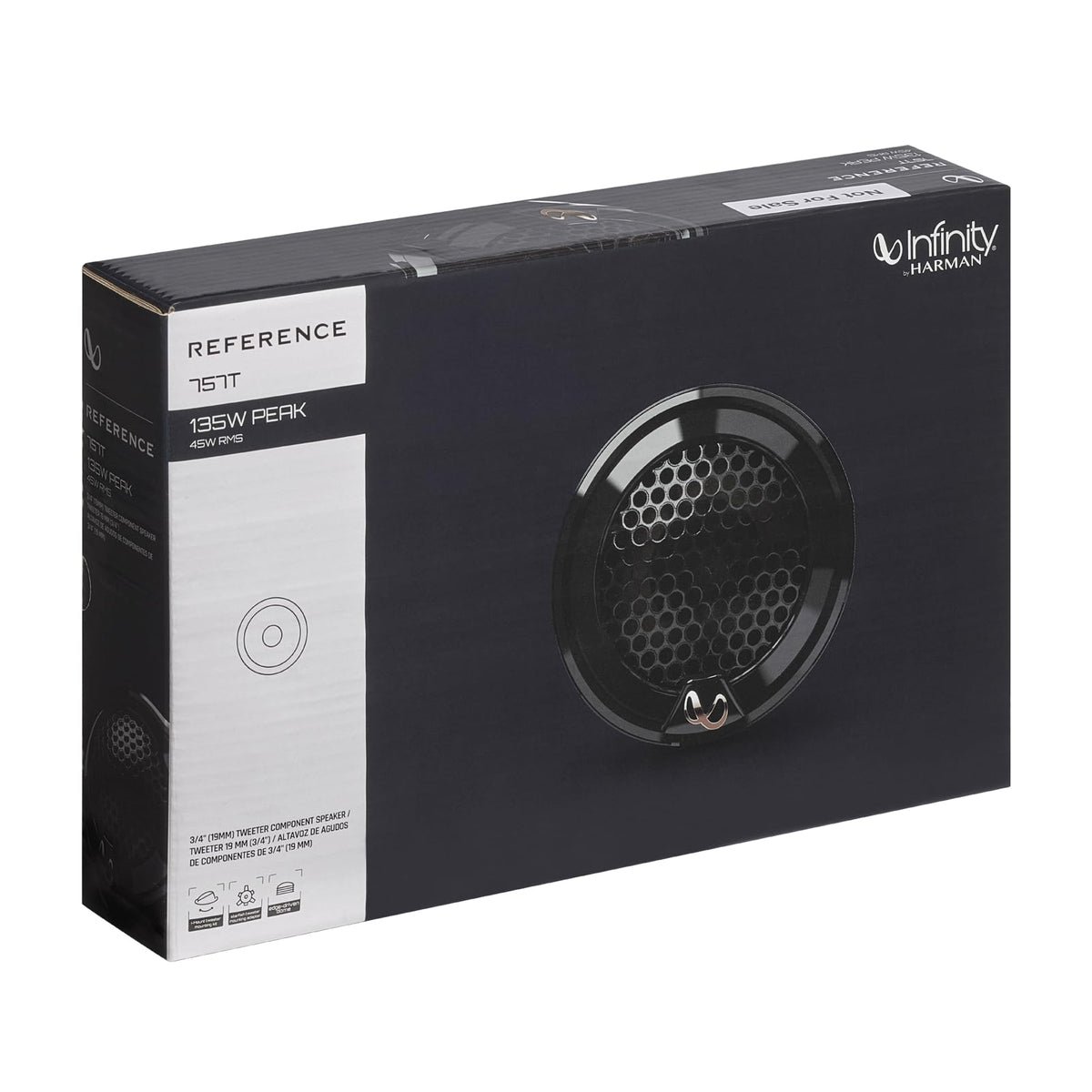 Infinity REF757T 0.75" Edge-Driven Textile Dome Tweeters