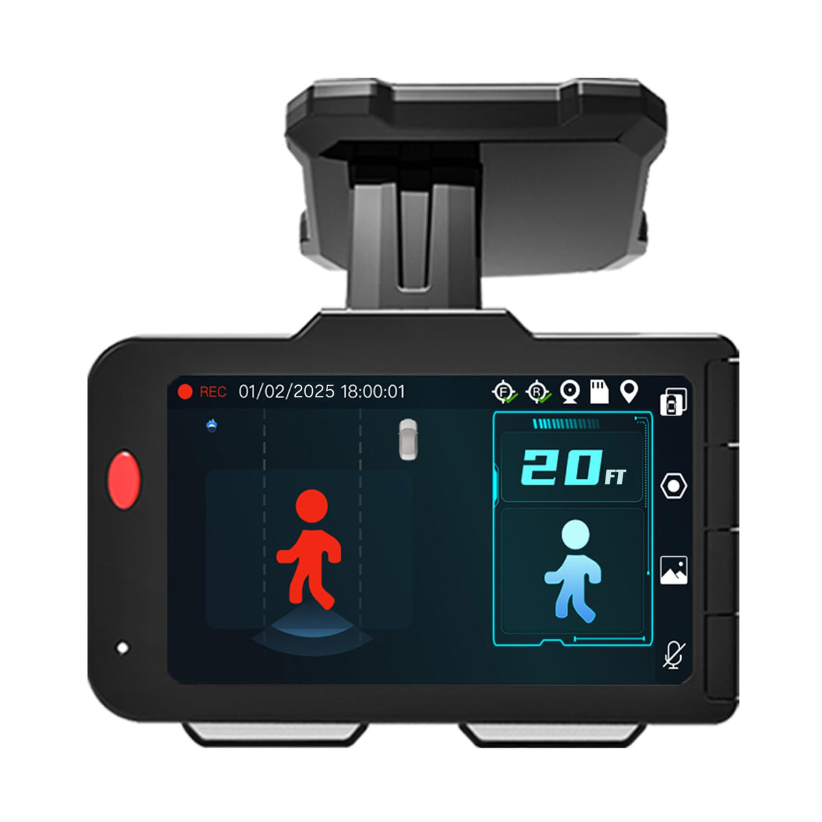 Audiovox ACADC5 4K AI Dual Dash Camera