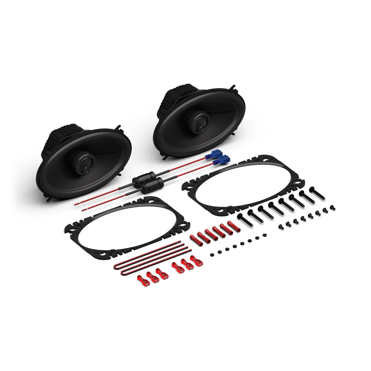 Rockford Fosgate P1V2-46 4x6-Inch 3-Way Coaxial Speakers