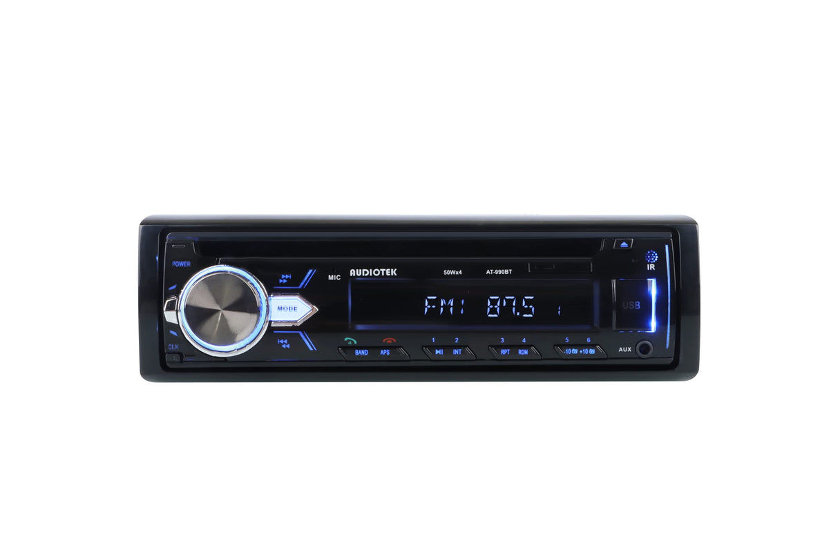 Audiotek AT-990BT Single DIN CD/MP3 Receiver