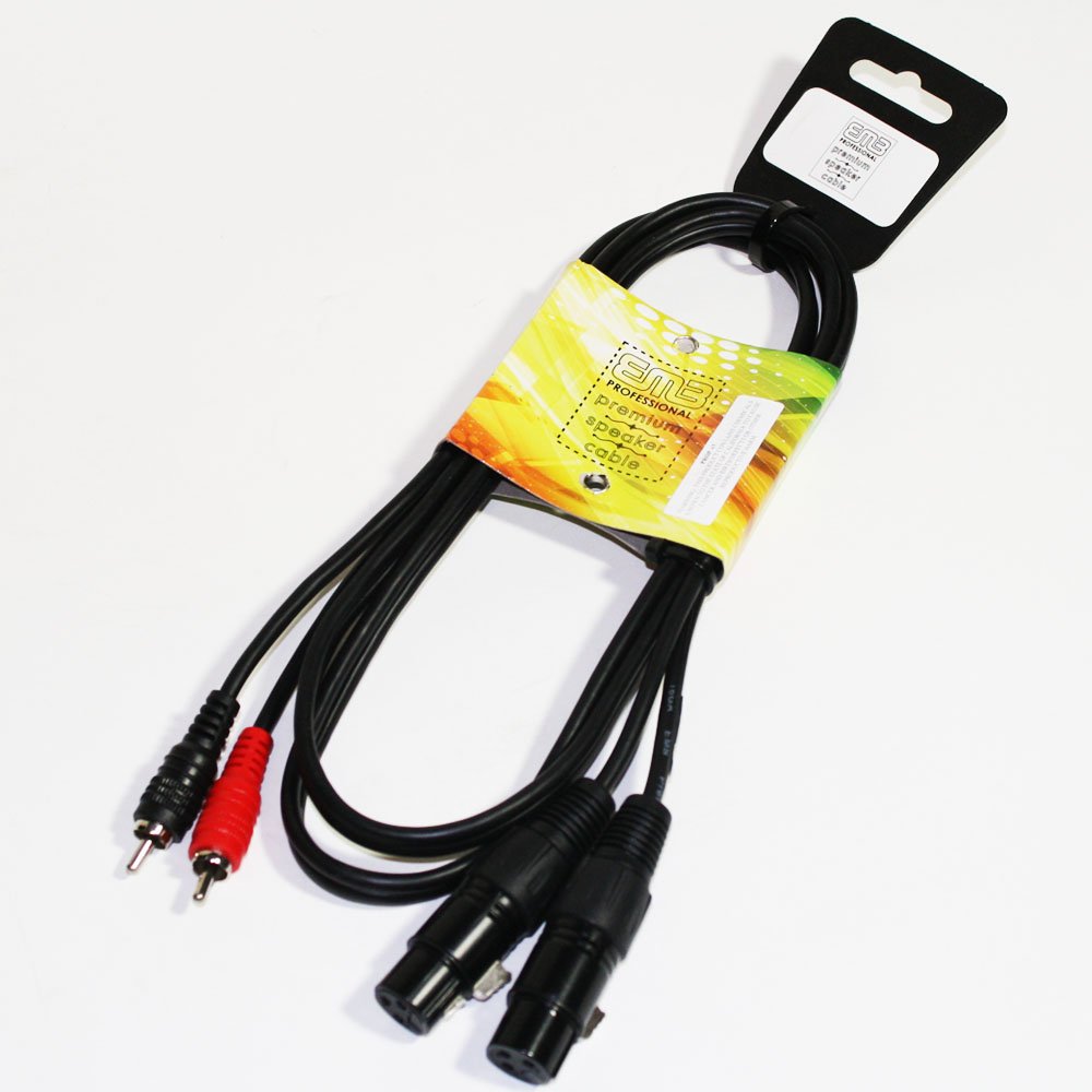 Emb - 2RCA-2XLR - Dual RCA To Dual Xlr Cable