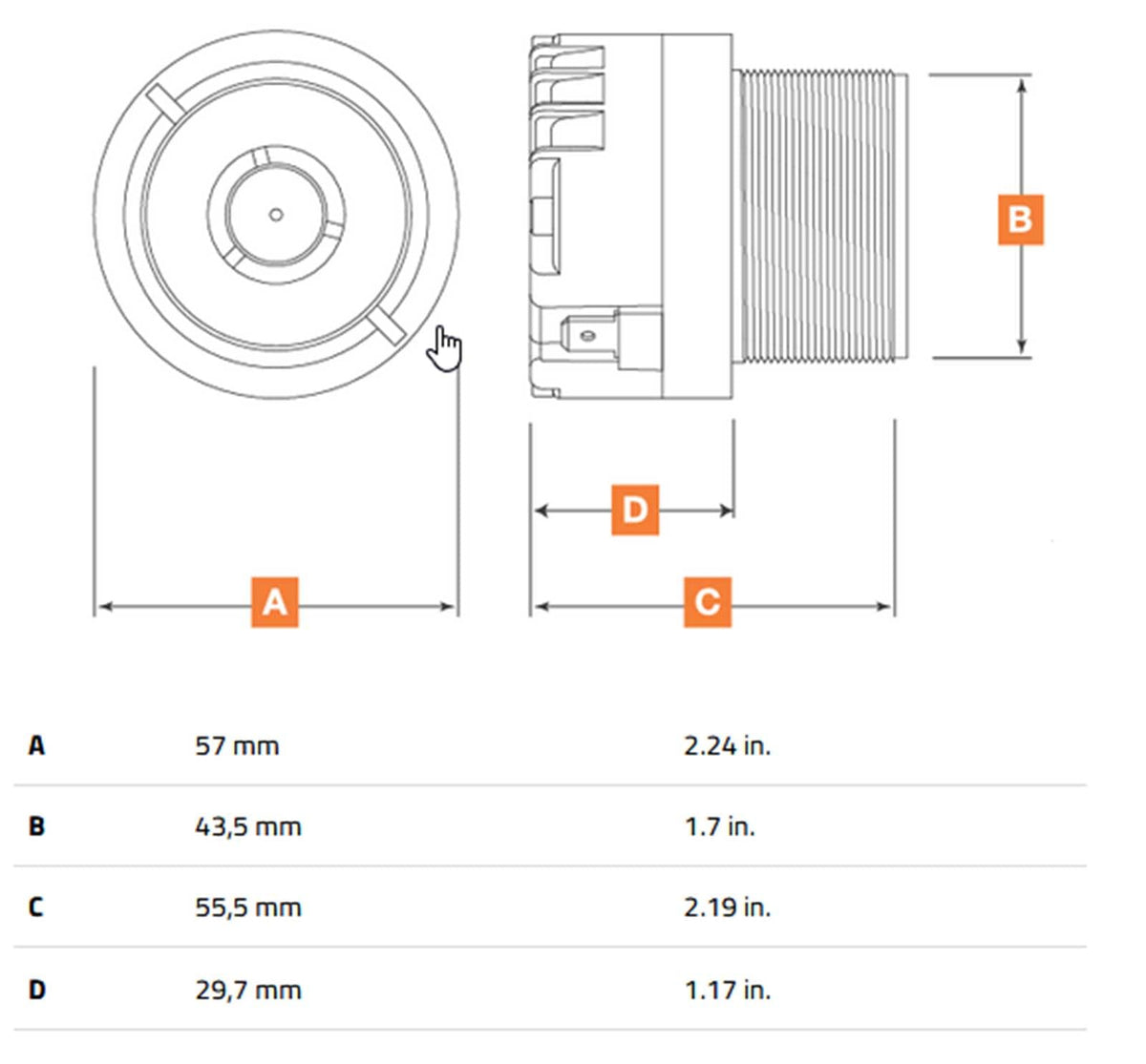 Hertz ST25ANEO-2 1.8" Compression Tweeters