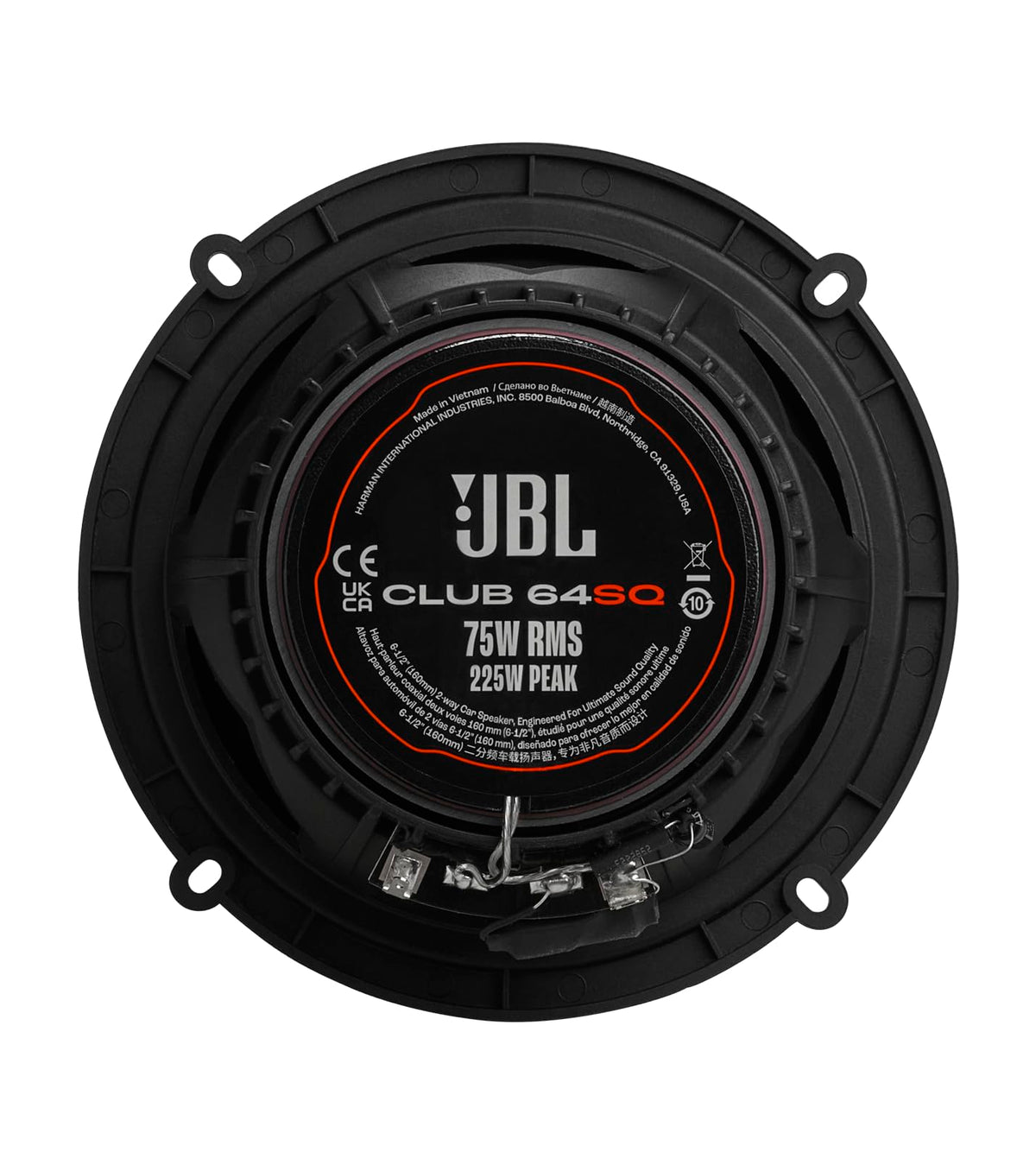 JBL Club 64SQ (JBLSPKCB64SQ) 6.5" Coaxial Car Speakers