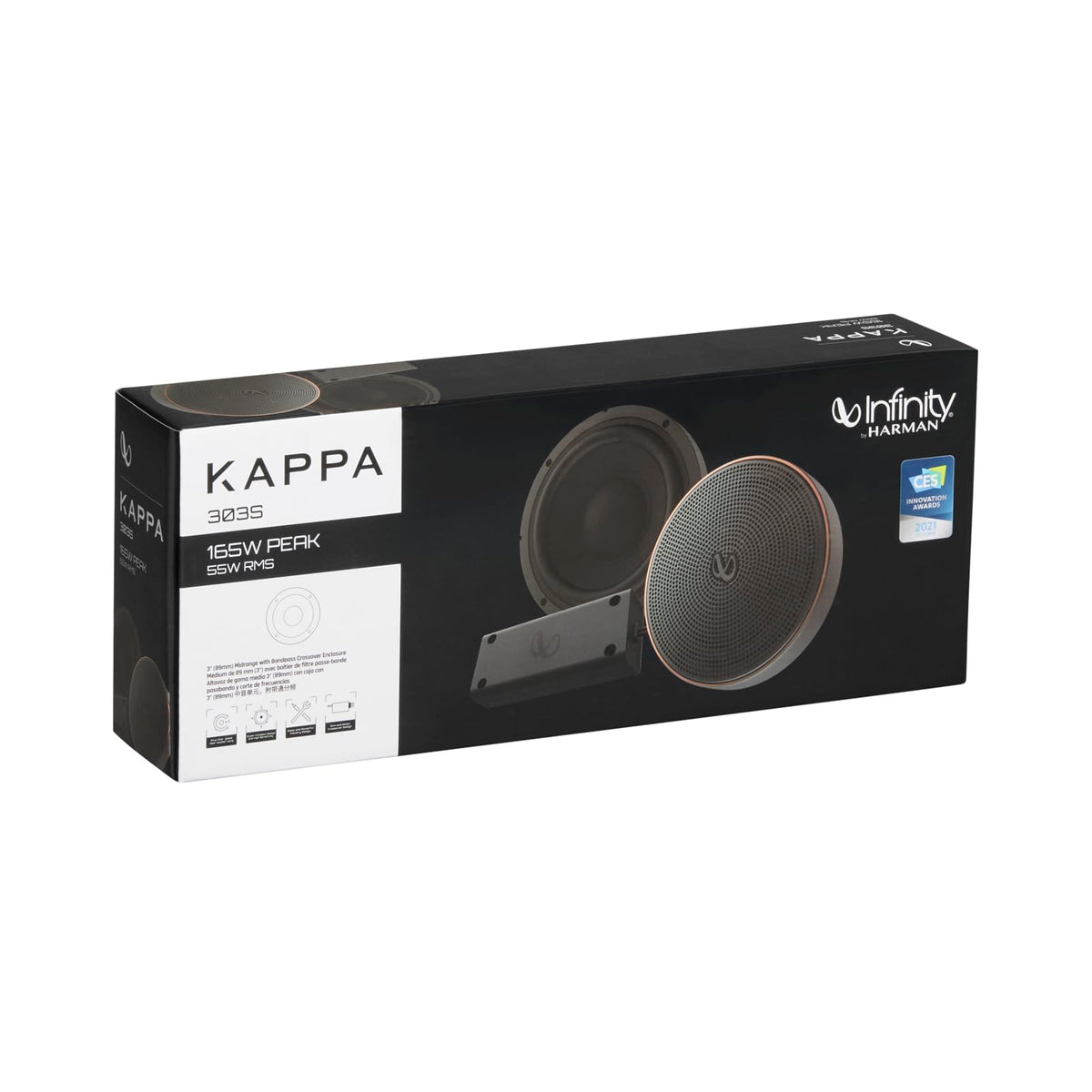 Infinity Kappa 303S 3" Midrange Speakers with Crossovers