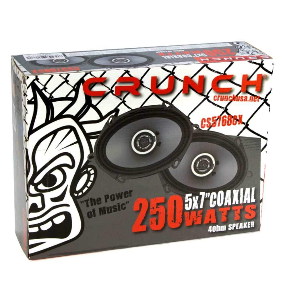 Crunch CS5768CX 5x7"/6x8" 2-Way Coaxial Speakers