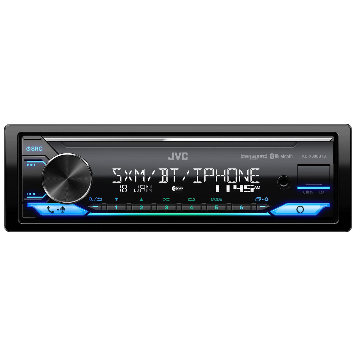 JVC KD-X380BTS Single DIN Digital Media Receiver