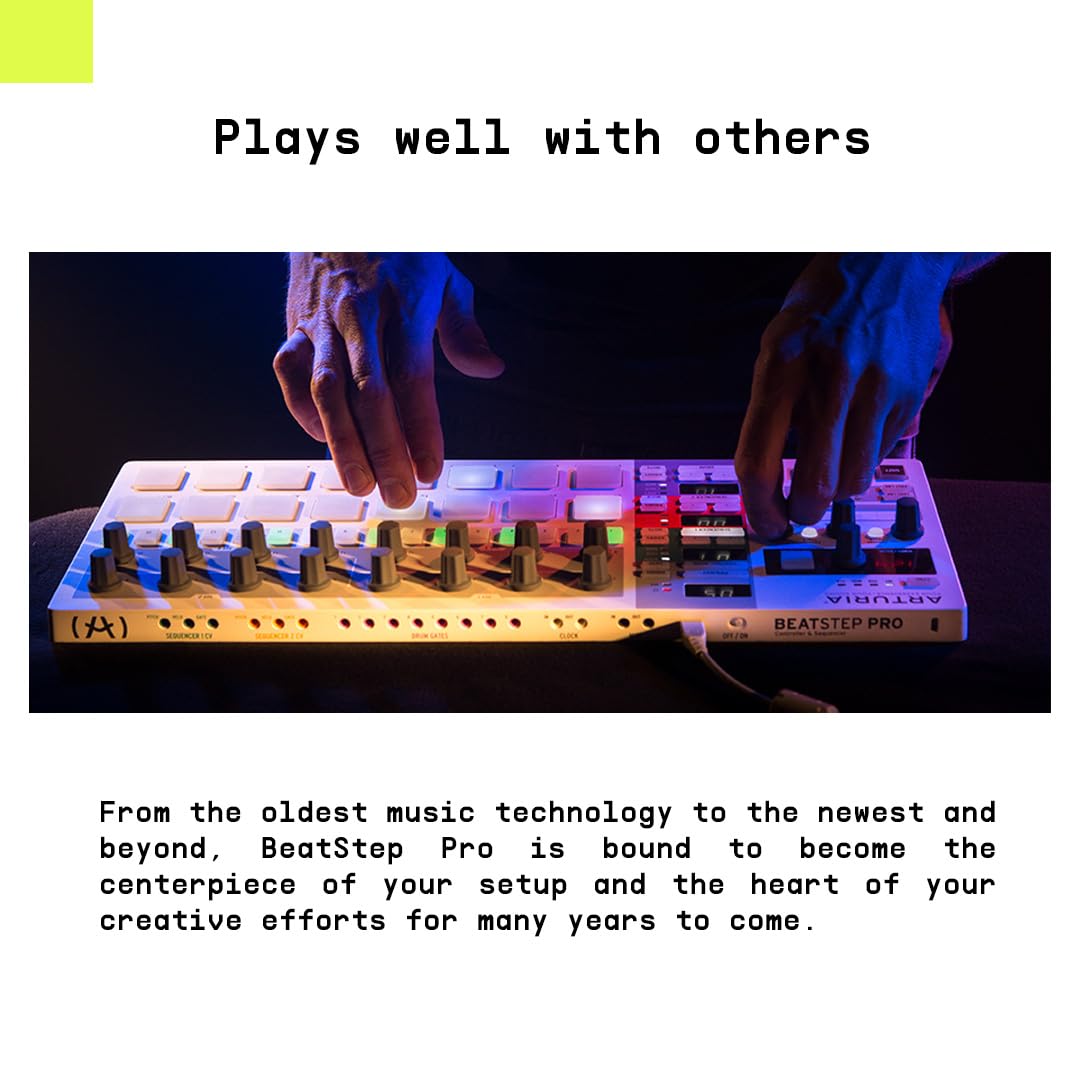 Arturia BEATSTEP PRO WHITE MIDI Controller & Sequencer
