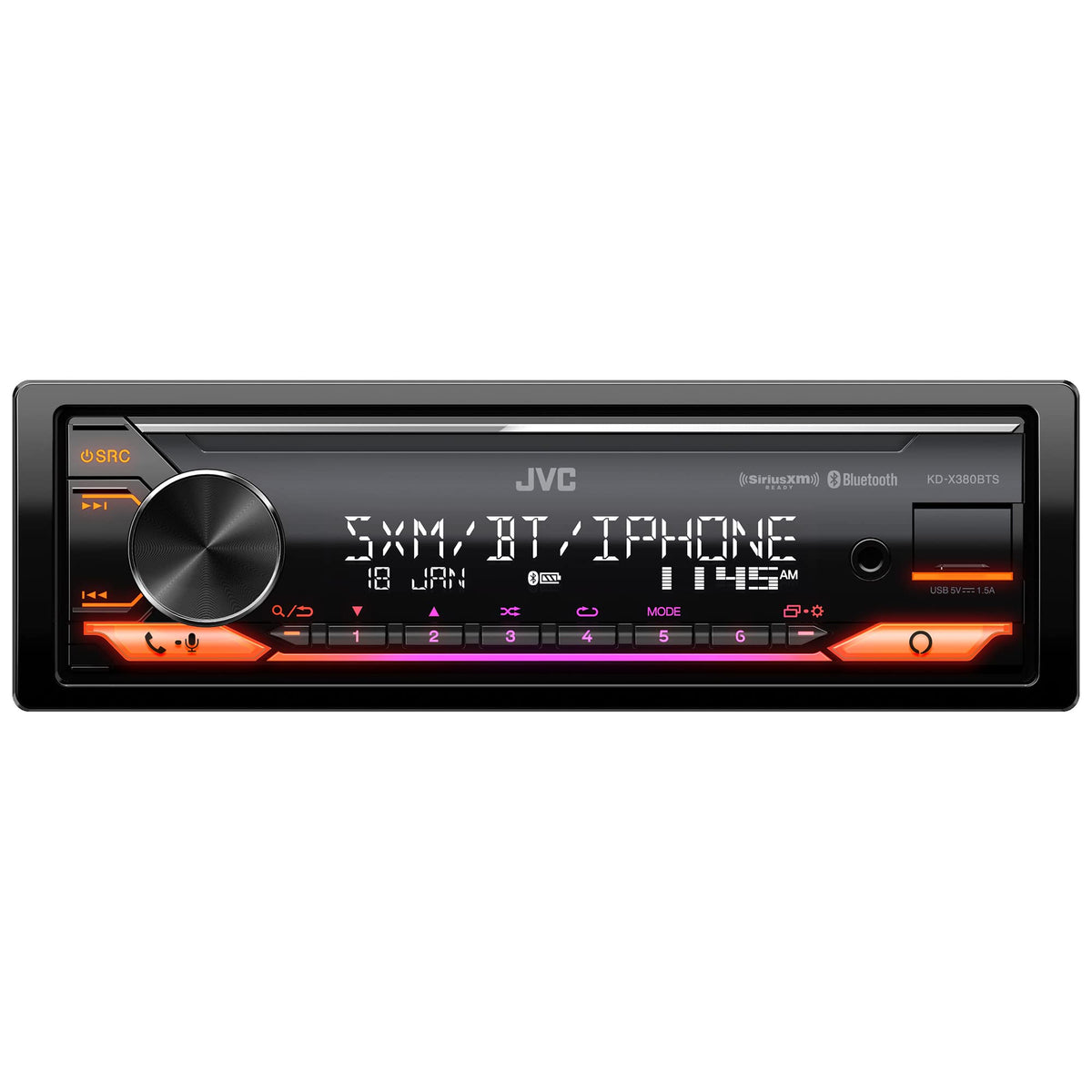 JVC KD-X380BTS Single DIN Digital Media Receiver
