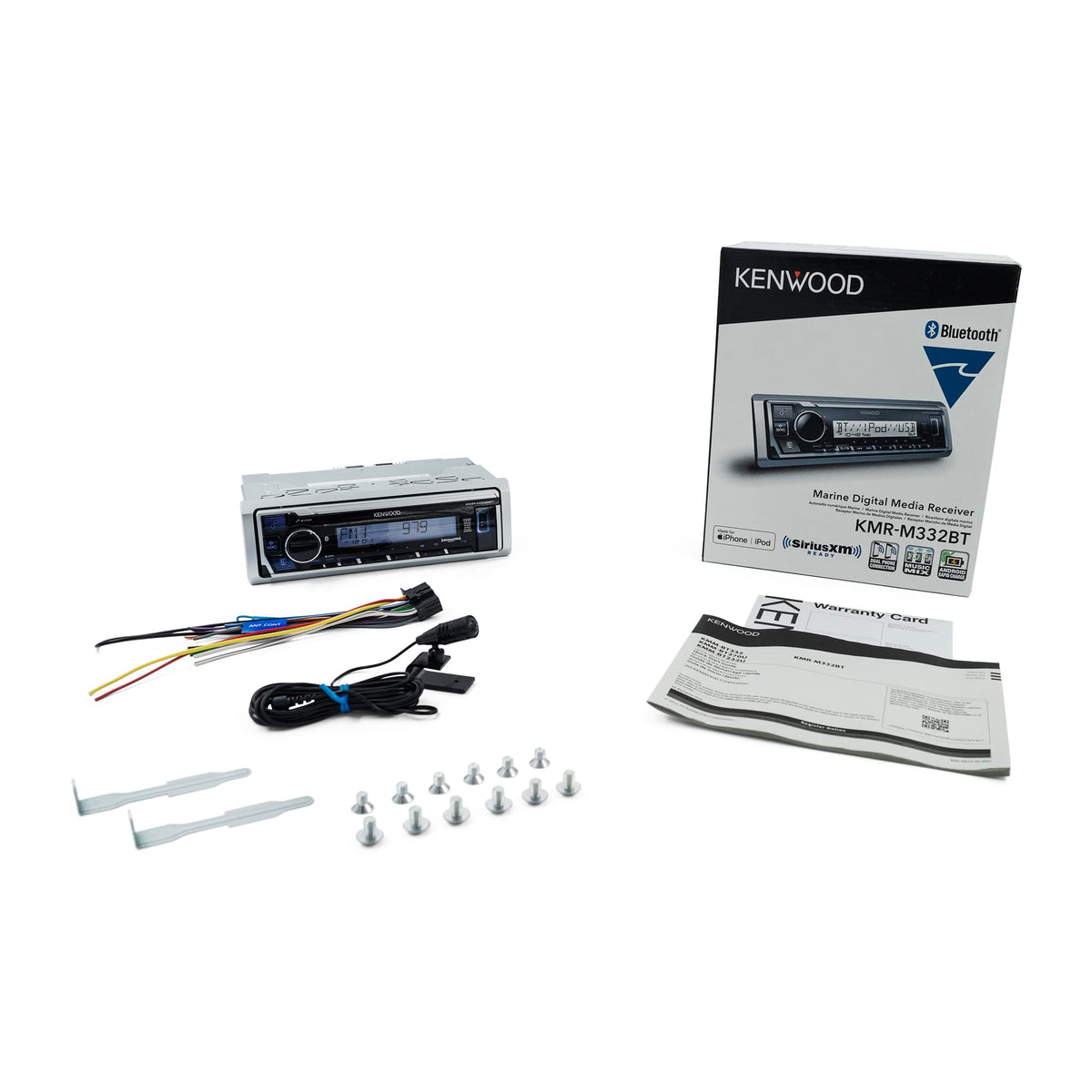 Kenwood KMR-M332BT Single DIN Marine Digital Media Receiver