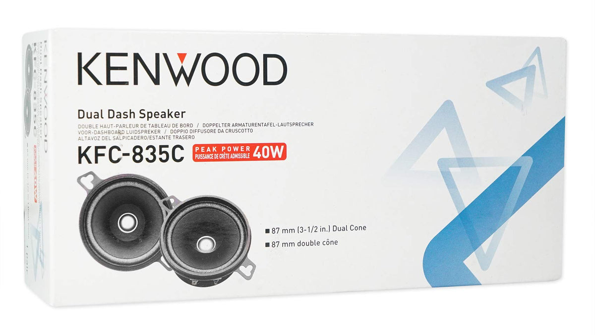 Kenwood KFC-835C 3.5" Round Car Speaker System