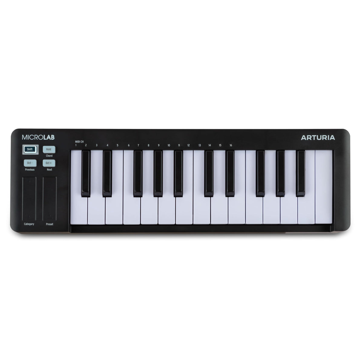 Arturia Microlab Mk3 Universal Midi Controller, Black