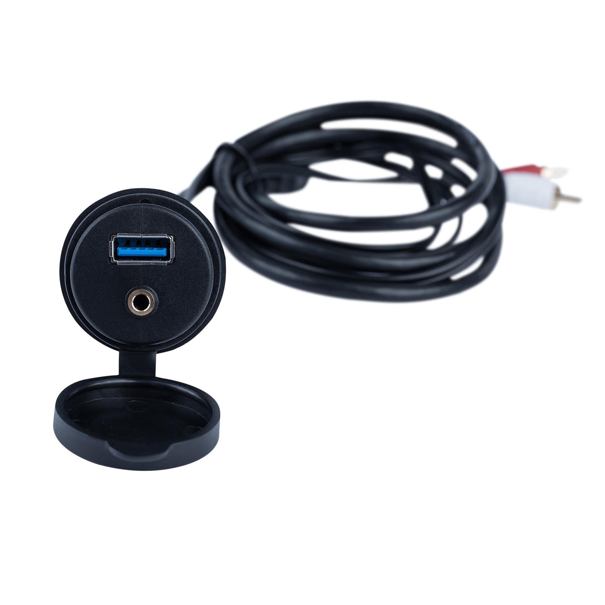Memphis MXUSBA Round AUX/USB Panel-Mount Port