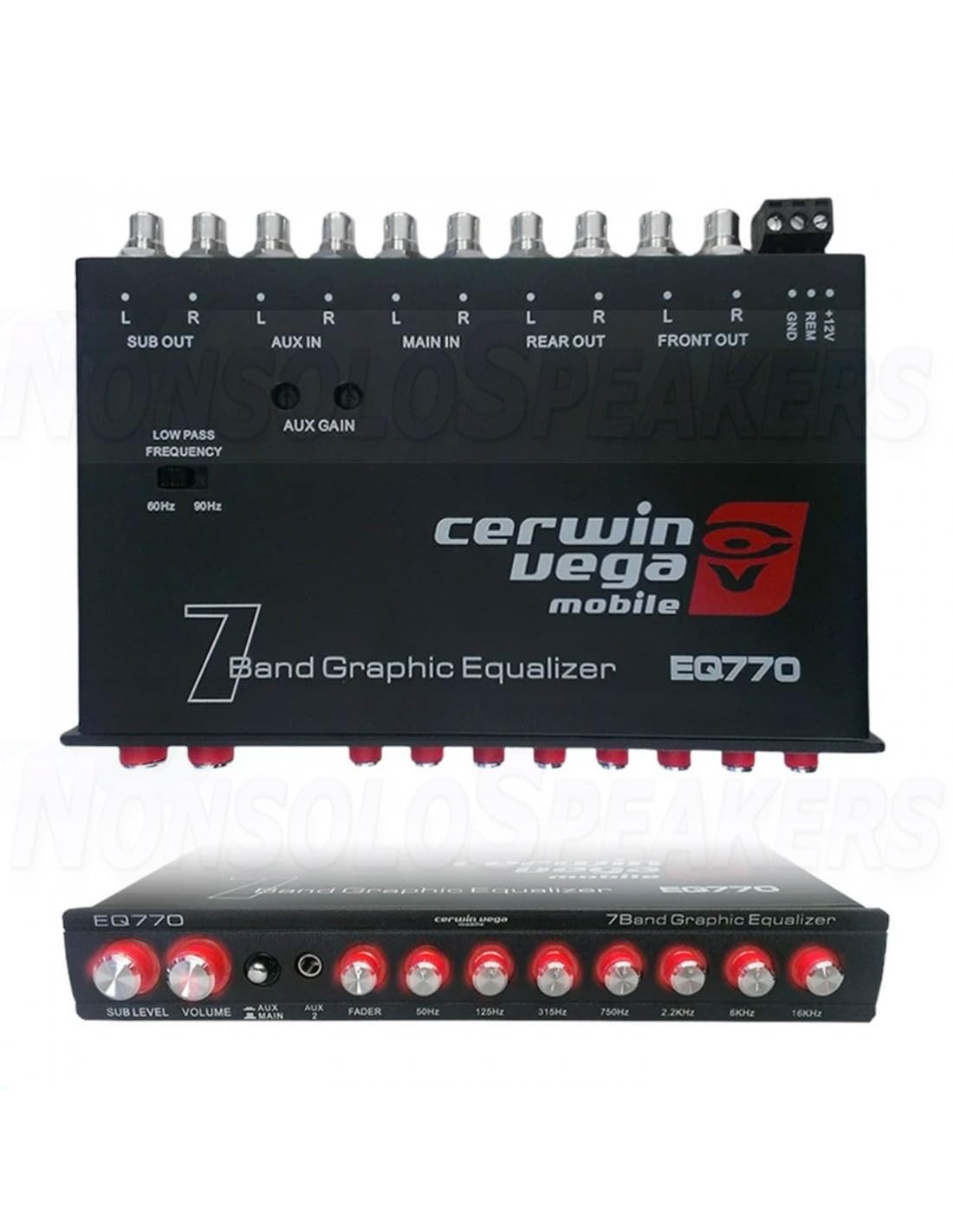 Cerwin-Vega EQ770 7-Band Parametric Car Audio Equalizer