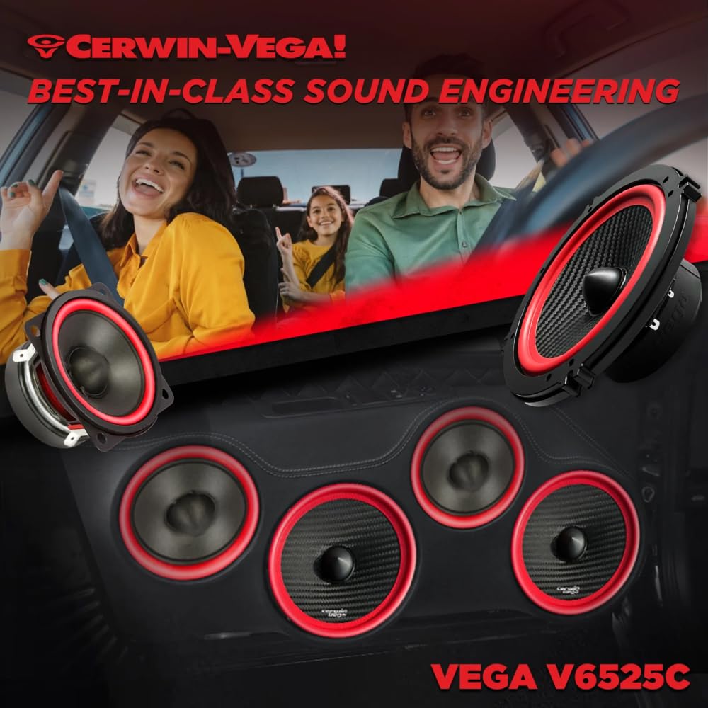 Cerwin Vega V6525C 6.5" 3-Way Component Speakers