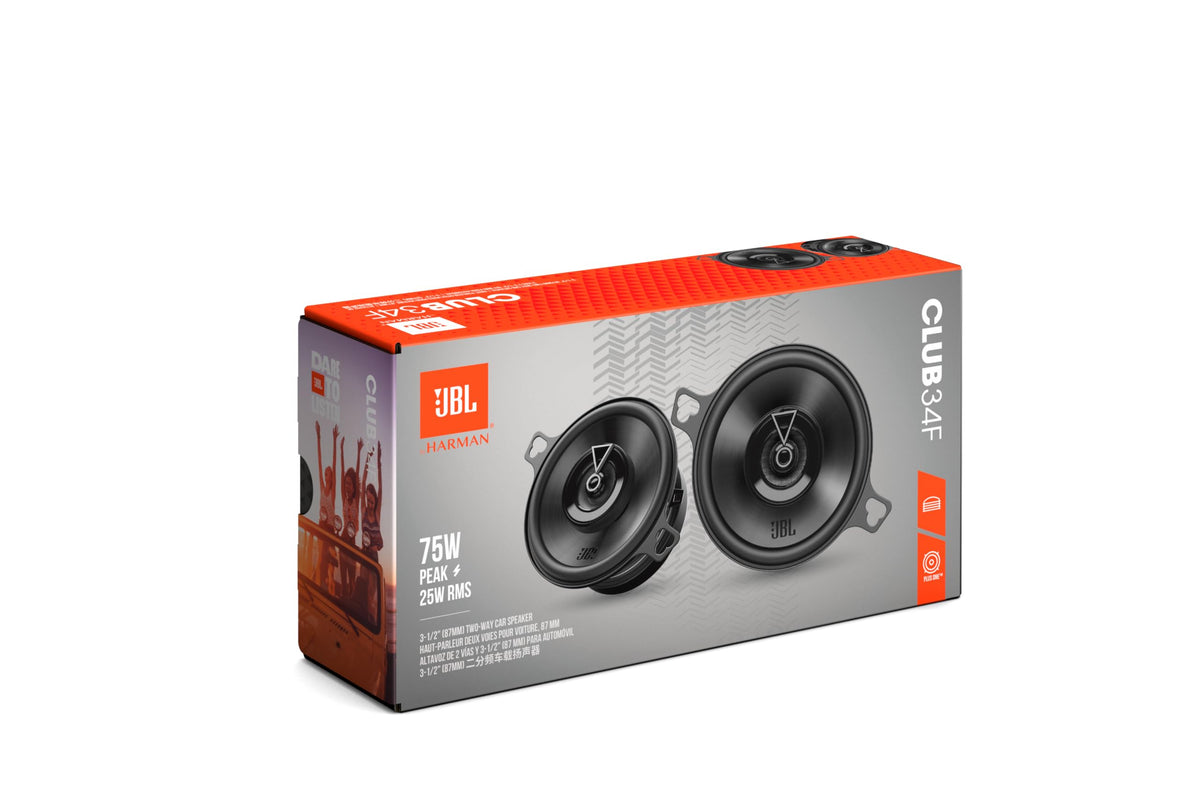 JBL Club 34F 3.5" Two-Way Car Speakers