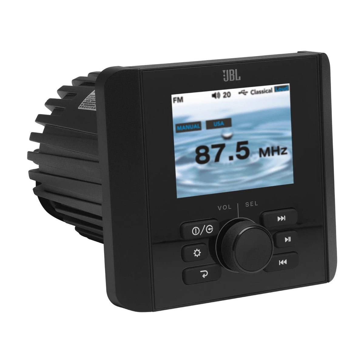 JBL JAM5000N 2.8" Gauge-Mount Marine Receiver