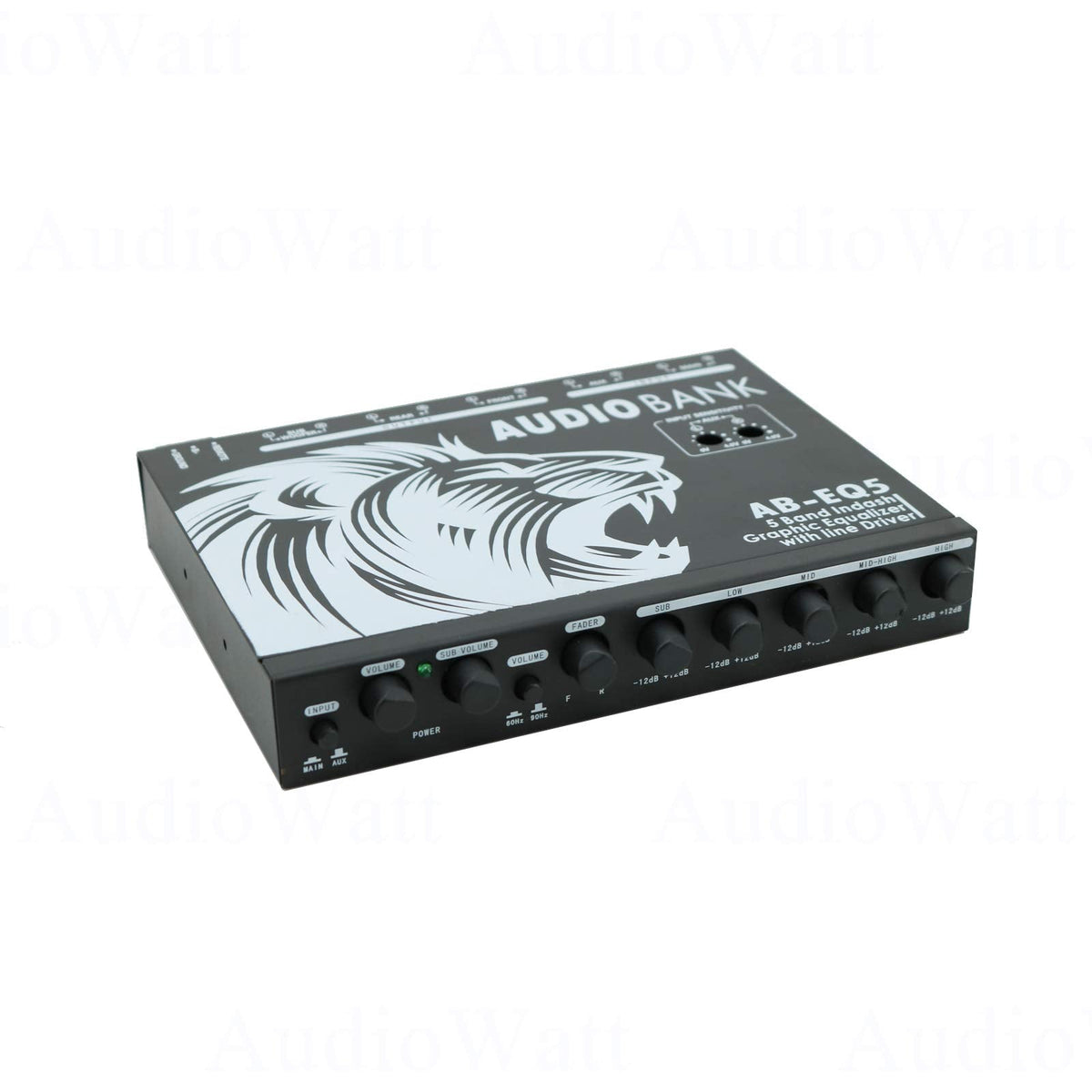 Audiobank AB-EQ5 1/2-DIN 5-Band Graphic Equalizer
