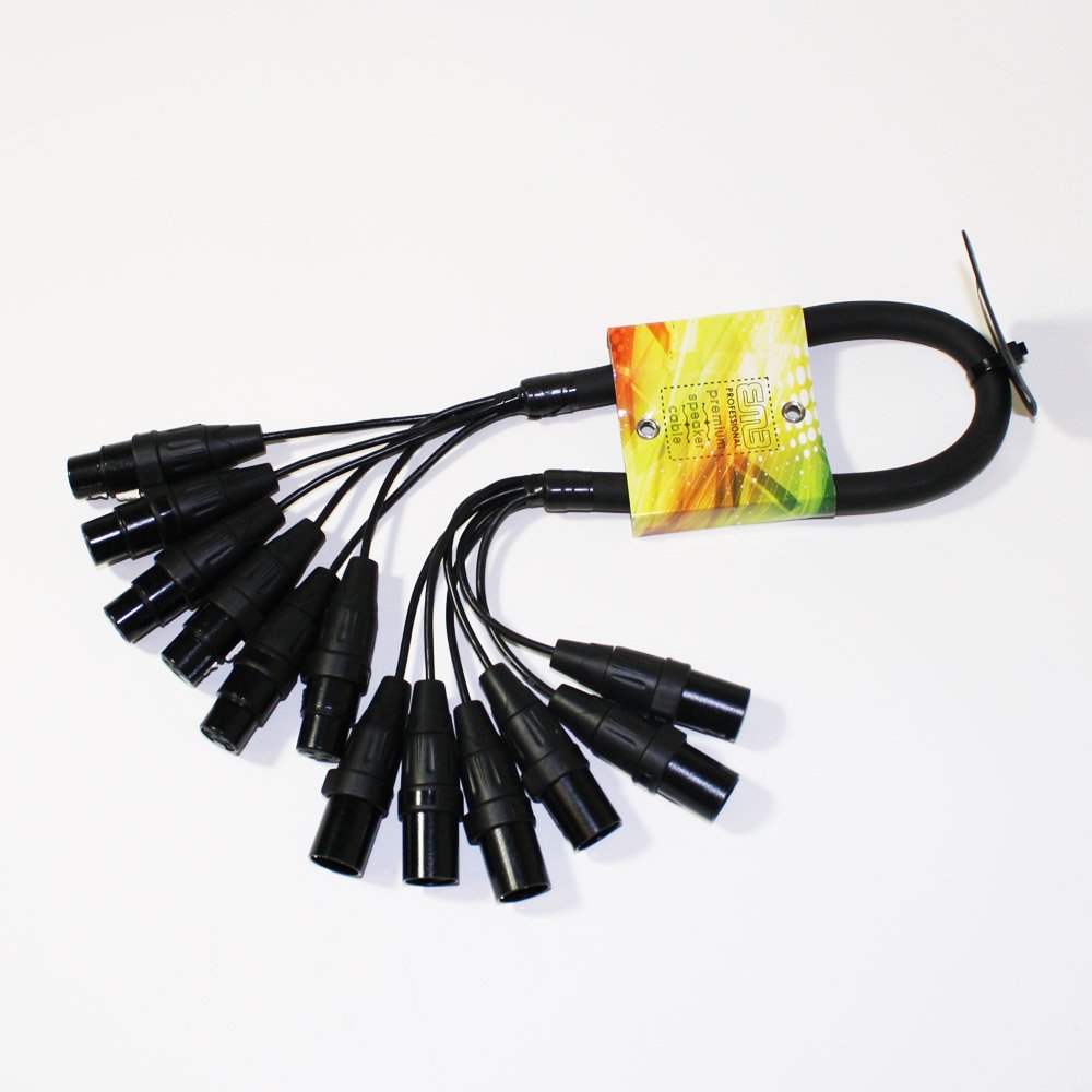 EMB Professional 6XF6XM2F16G 6-Pack 2' XLR Cables