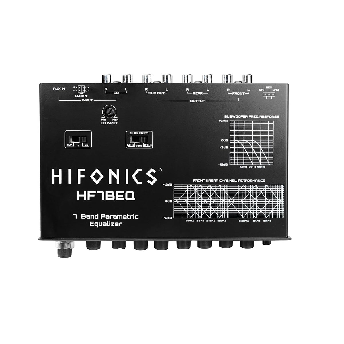 Hifonics HF7BEQ 7-Band Equalizer with Crossover