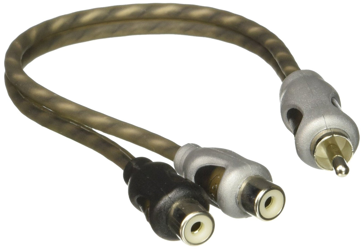 Rockford Fosgate RFIY-1M 1 Male to 2 Female RCA Y-Adapter
