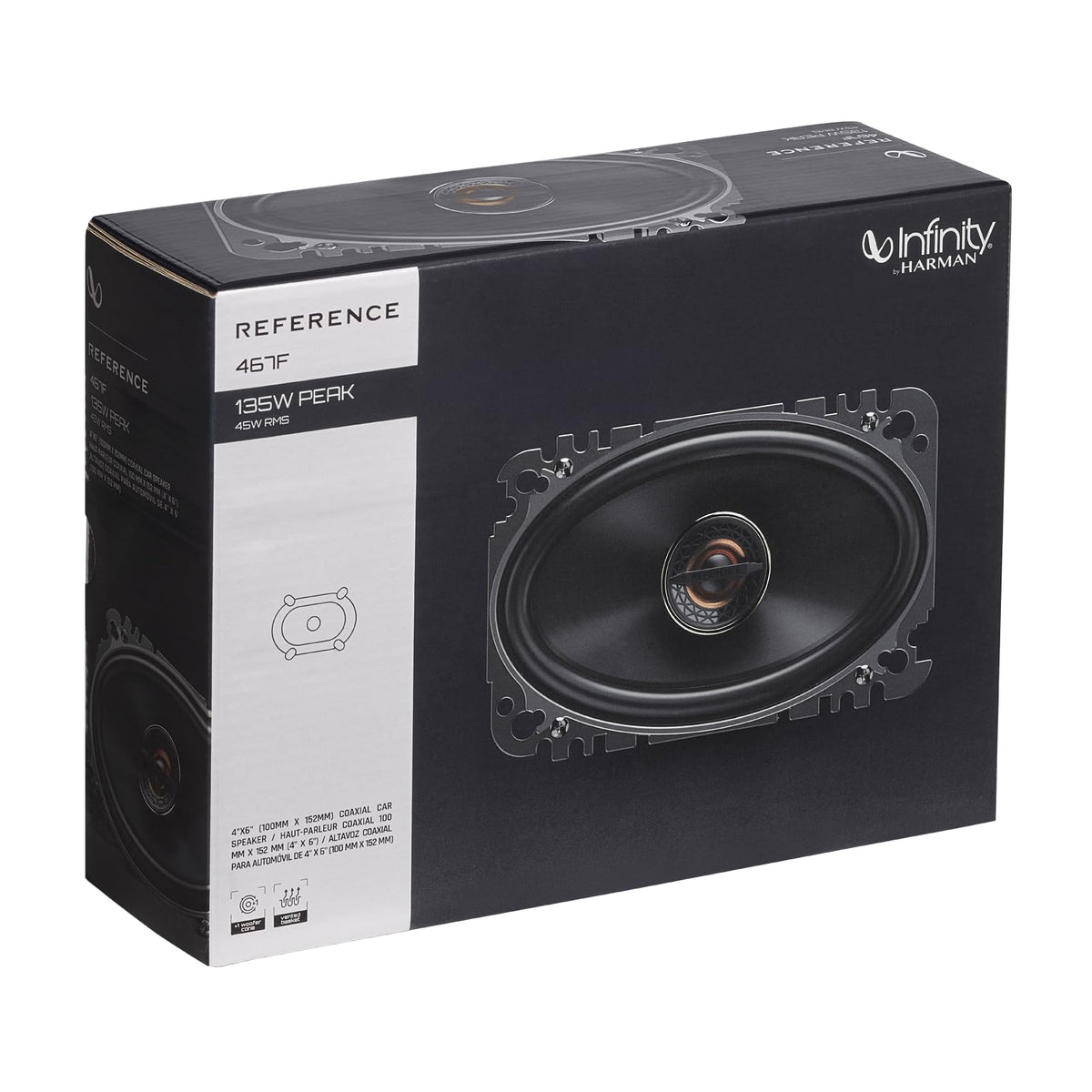 Infinity REF467F 4x6" 2-Way Coaxial Car Speakers