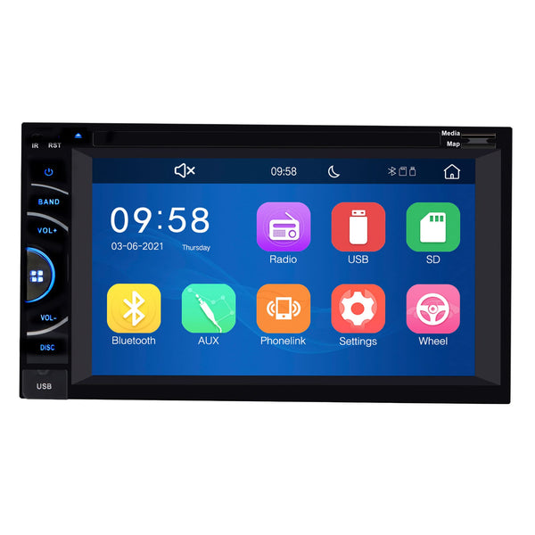 Gravity VGR-D96CP 6.5" Double DIN DVD Car Stereo