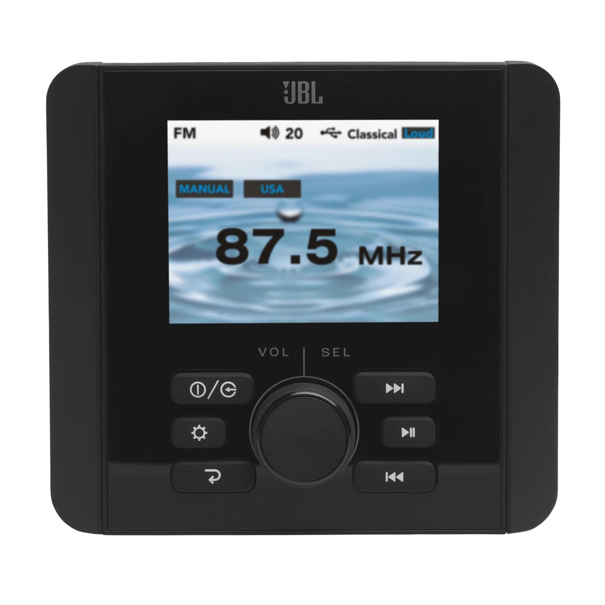 JBL JAM5000N 2.8" Gauge-Mount Marine Receiver