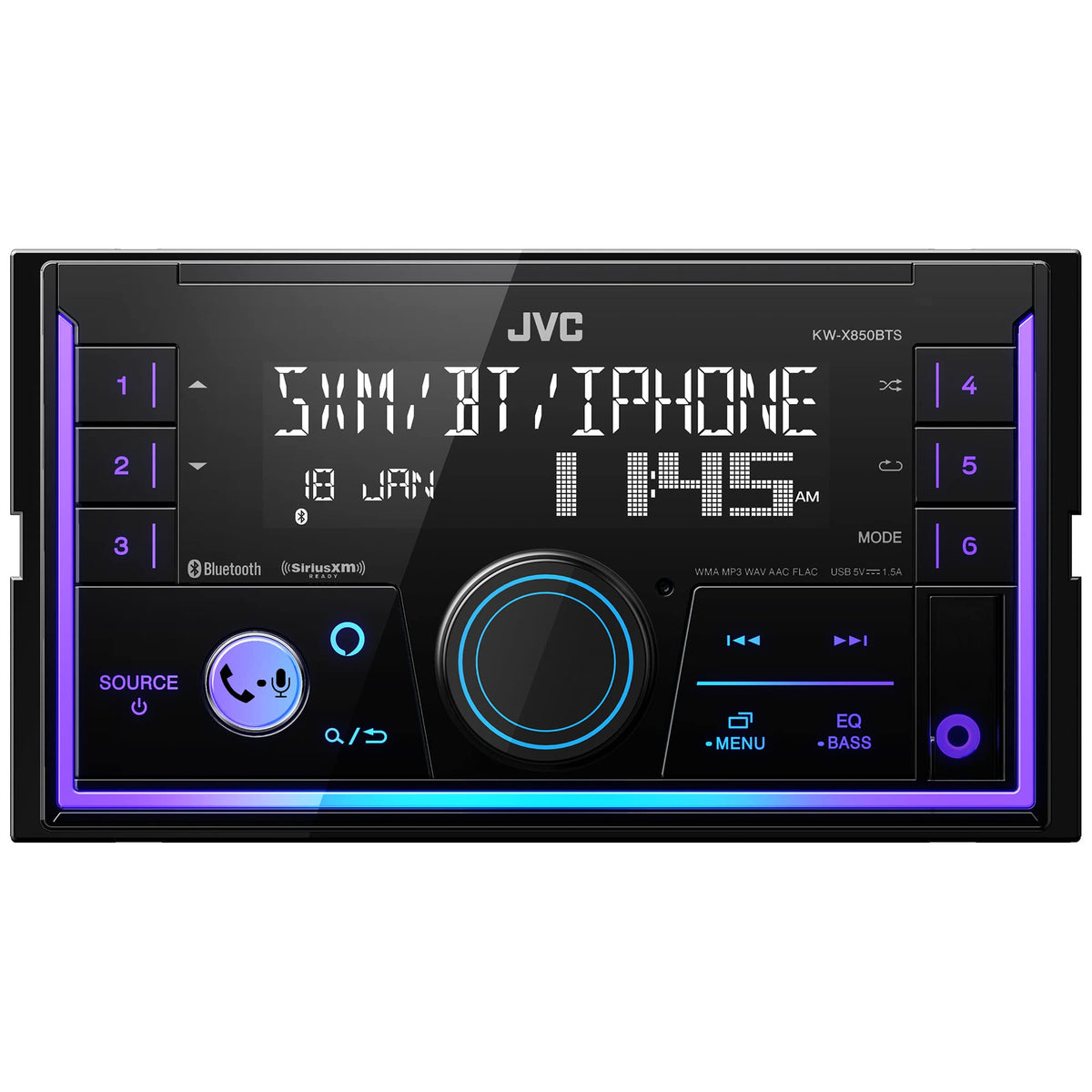 JVC KW-X850BTS Double DIN Digital Media Receiver
