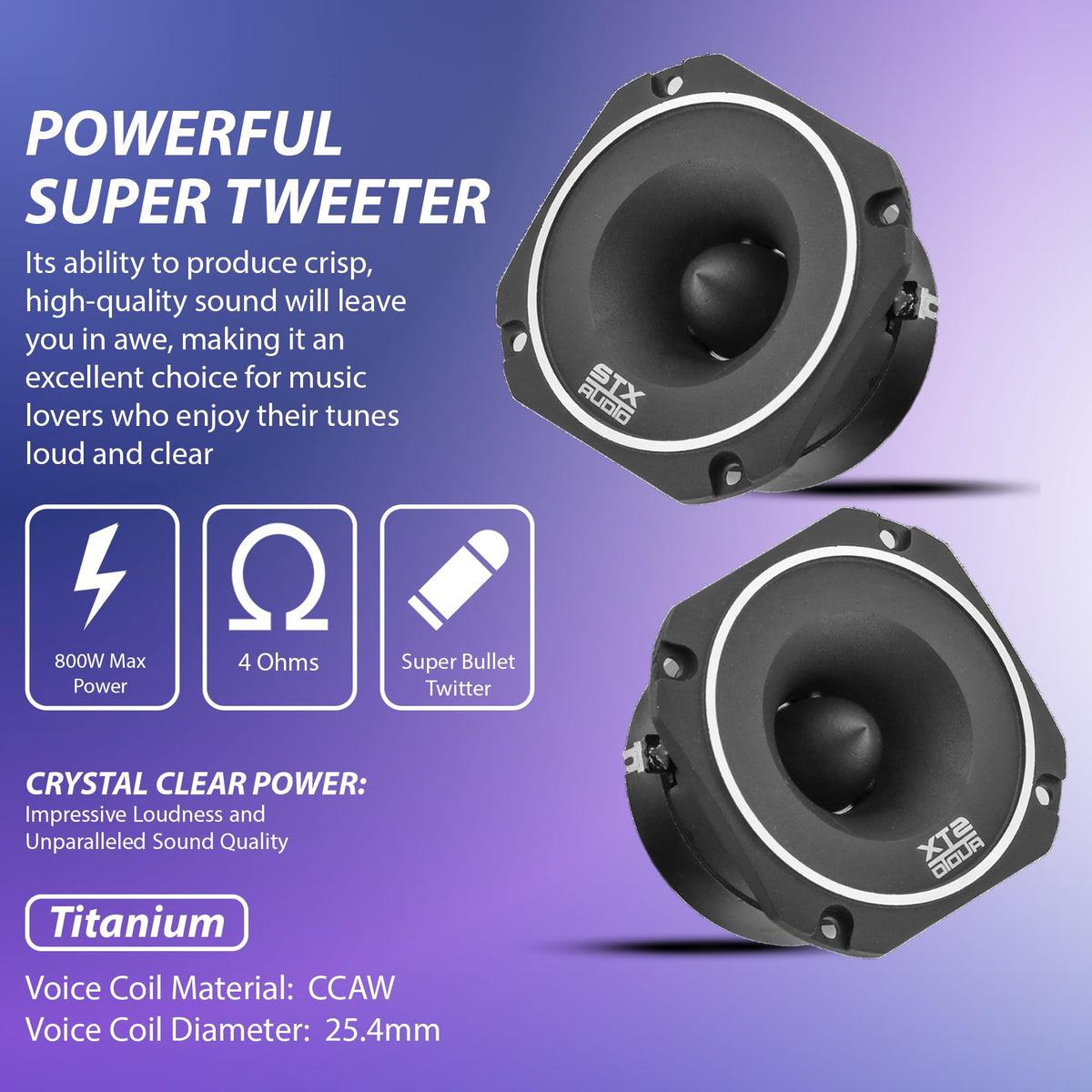 STX Audio STX-55TW 3.4" Super Tweeter