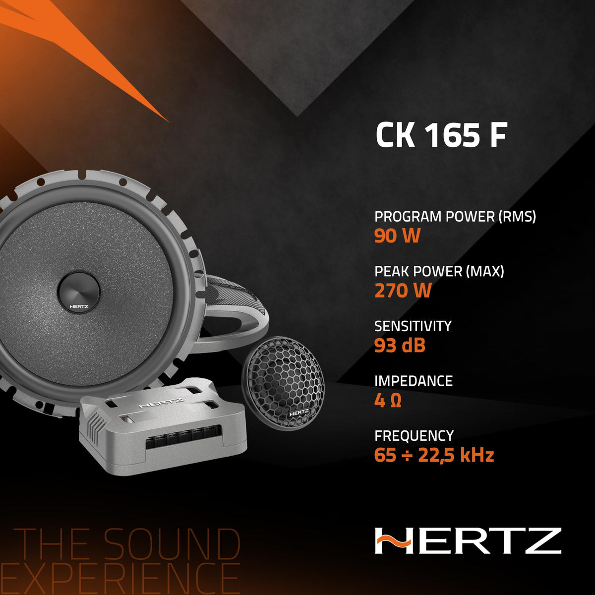Hertz CK 165 F 6.5" Shallow Component Speaker System