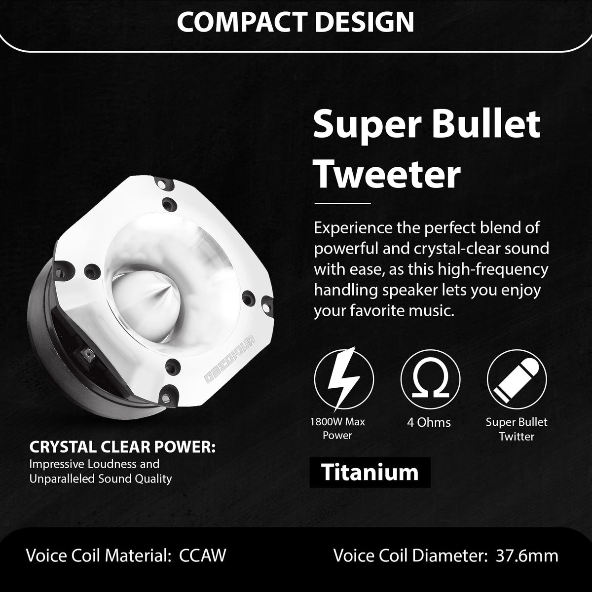 Audio360 AD36TW 4-Inch Super Tweeter Speaker