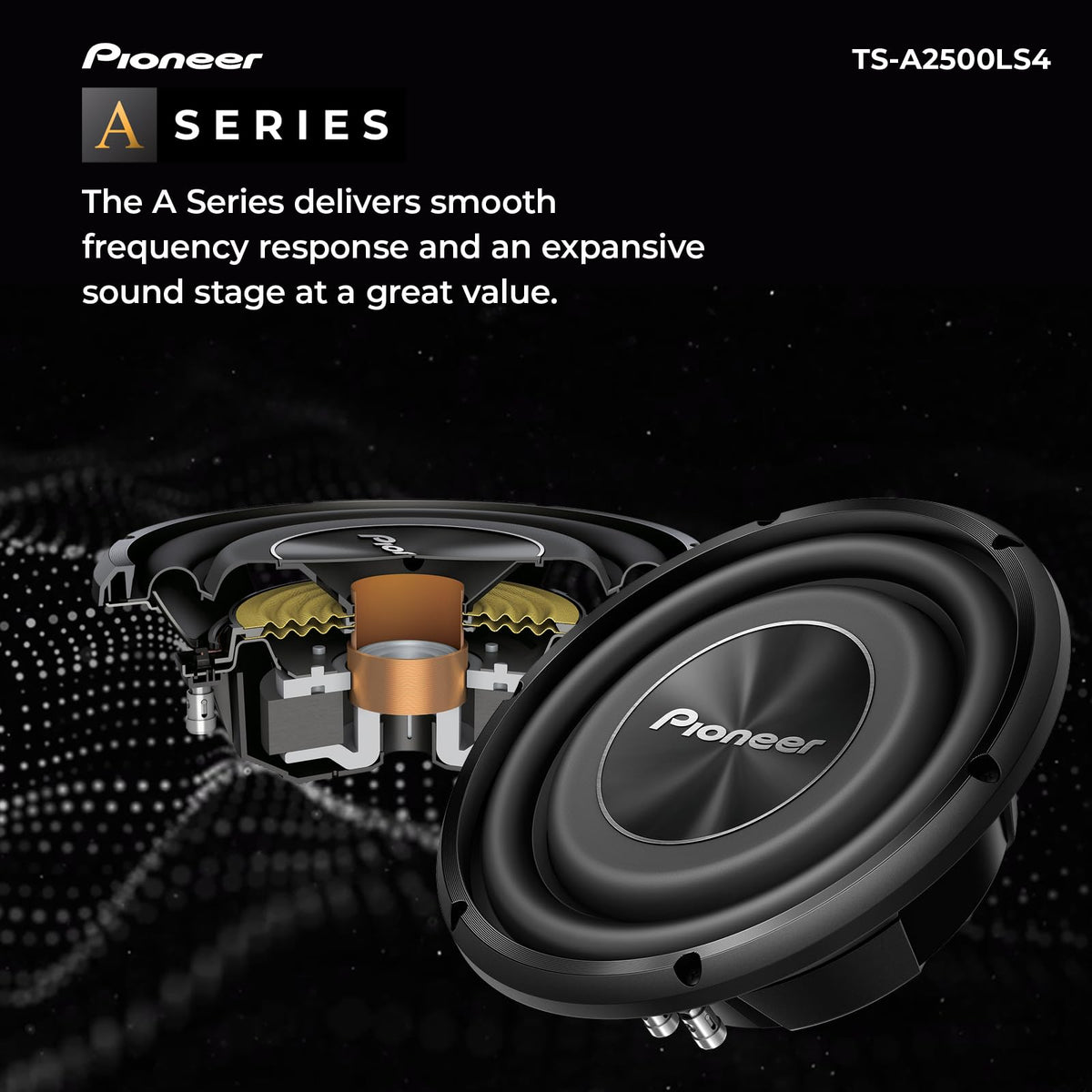 Pioneer TS-A2500LS4 10" Shallow-Mount Subwoofer