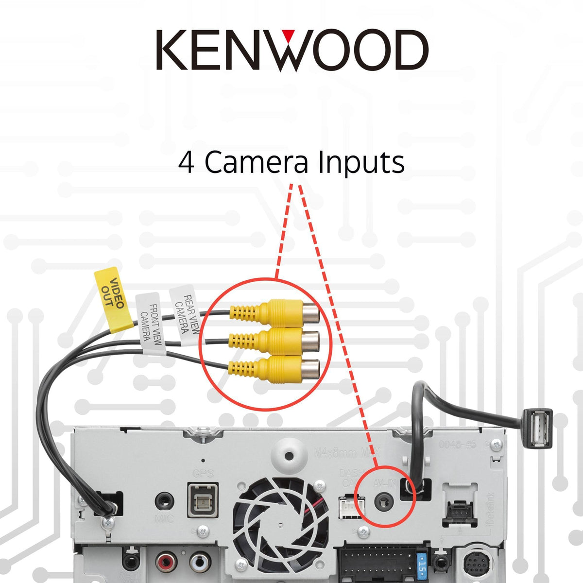 Kenwood DNR476S 6.8" Double-DIN Navigation Receiver